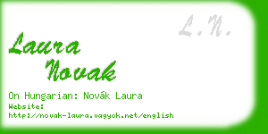 laura novak business card