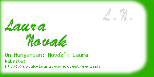 laura novak business card